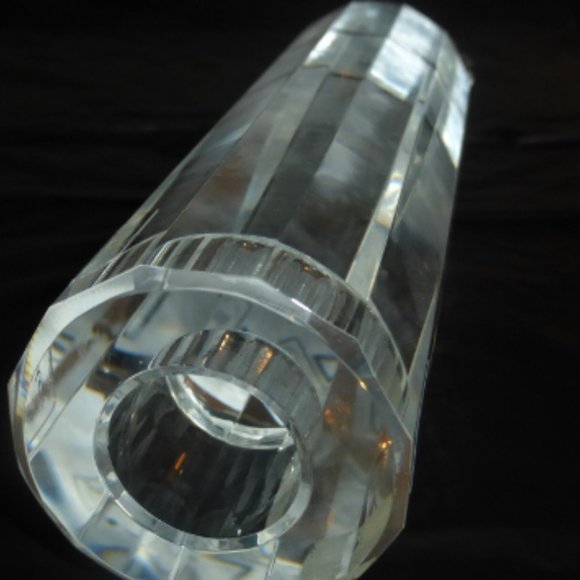 COL1-ARTGLASS -- Villeroy & Boch CRYSTAL CANDLE HOLDER Candle Stick Paperweight - Picture 8 of 10